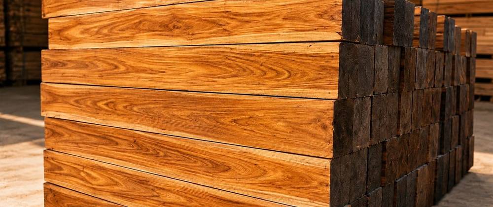 MP Teak / Sagwan (CP Teak) at Guru Kripa Timber & Plywood, Mohali — Punjab's largest timber range